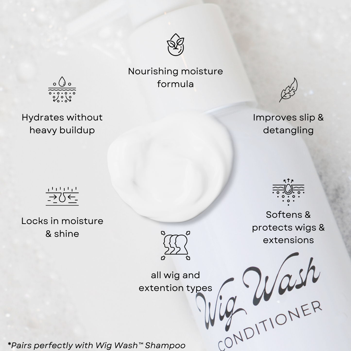 Wig Wash™ Linen Oil Conditioner 8oz