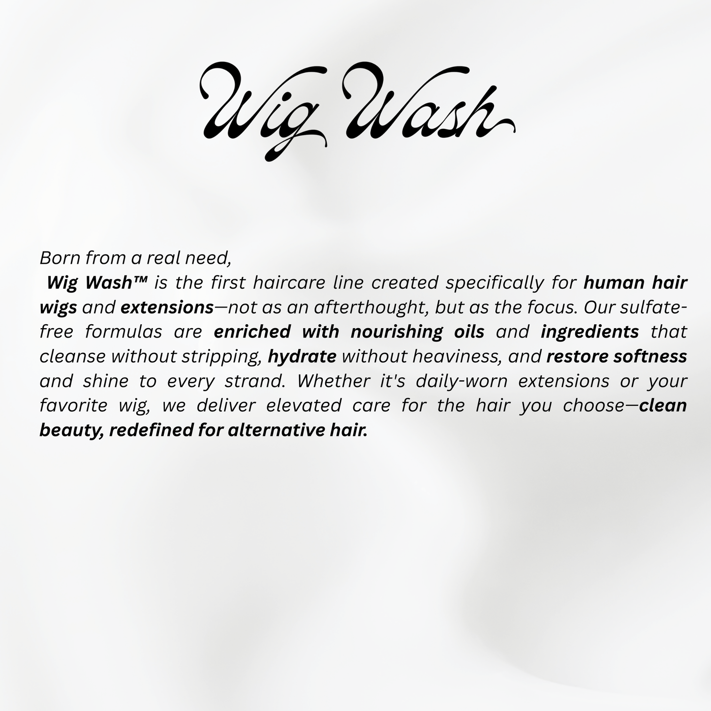 Wig Wash™ Linen Oil Shampoo 8oz
