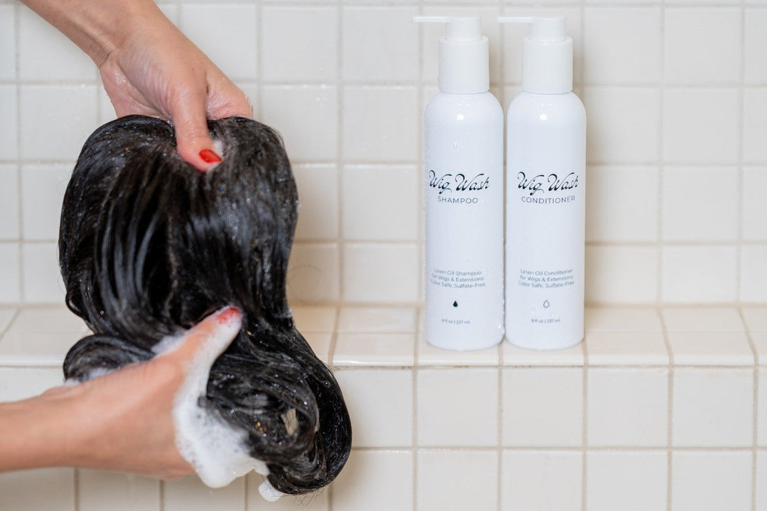 How to wash a human hair wig step by step using the right shampoo