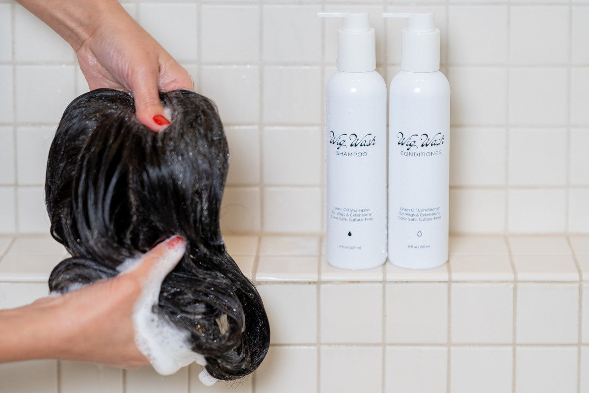 How to wash a human hair wig step by step using the right shampoo
