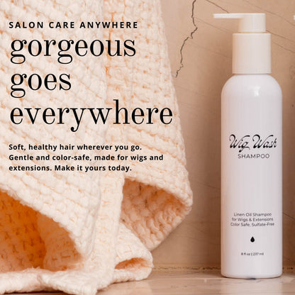 Wig Wash™ – Shampoo for Human Hair Wigs & Extensions (8 oz)