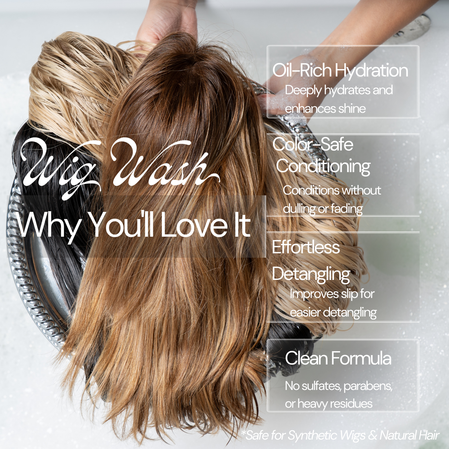 Wig Wash™ Linen Oil Conditioner 8oz