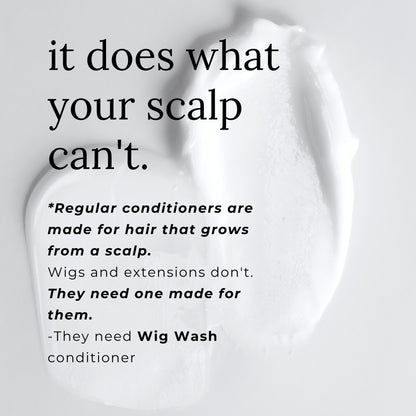 Wig Wash™ Shampoo & Conditioner Set for Human Hair Wigs & Extensions – Complete Wig Care System for Softness & Shine