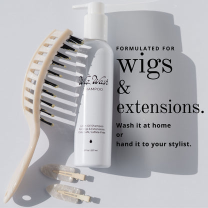 Wig Wash™ – Shampoo for Human Hair Wigs & Extensions (8 oz)