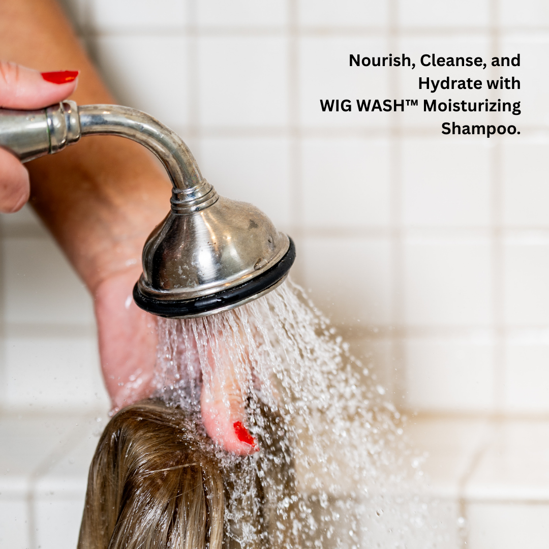 Wig Wash ™ Shampoo for Human Hair Wigs & Extensions – Linen Oil Formula (8oz)