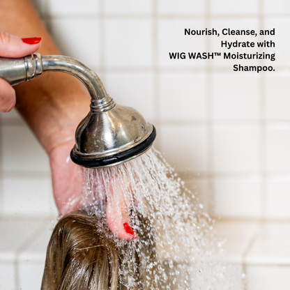 Wig Wash ™ Shampoo for Human Hair Wigs & Extensions – Linen Oil Formula (8oz)