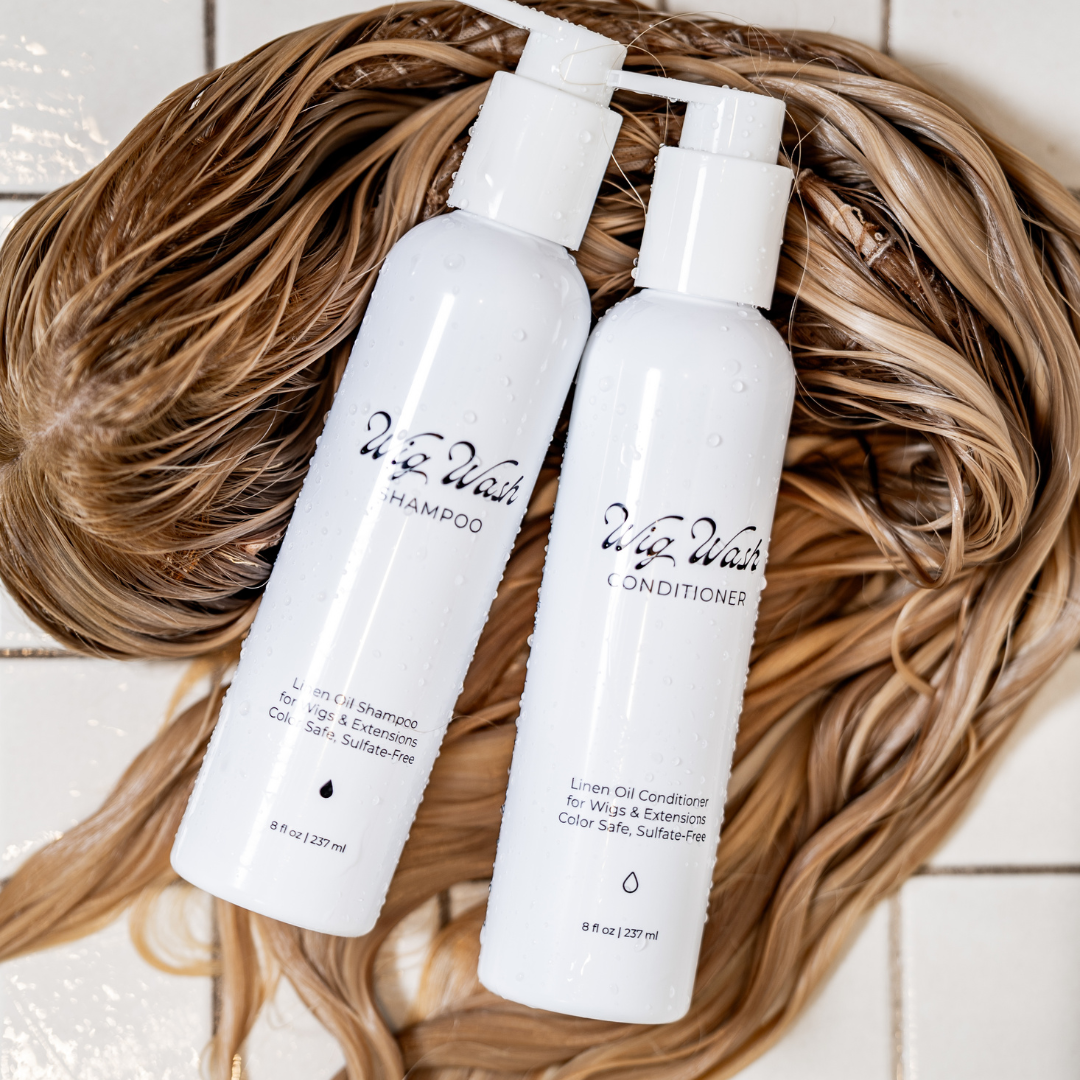 Wig Wash ™ Conditioner for Human Hair Wigs & Extensions – Linen Oil Formula (8oz)