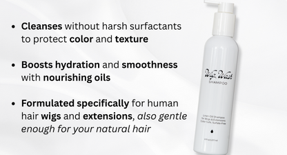 Wig Wash™ Shampoo & Conditioner Set for Human Hair Wigs & Extensions (2×8oz)